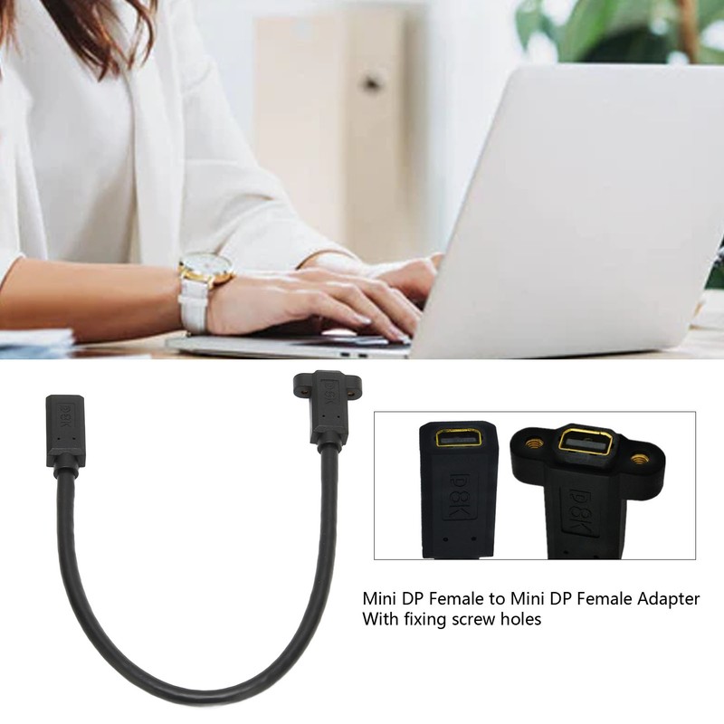 Mini DP to Mini DP Adapter Small Portable 8K Mini