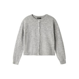 NAME IT Nlflodet LS Girls' Short Knit Cardigan, Noos Cardigan, Raven/Detail: 14-1818, 122-128 EU