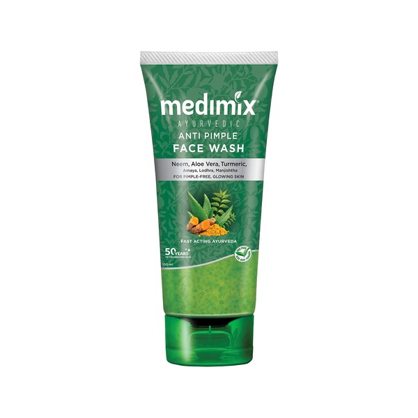 Medimix Ayurvedic Face Wash for All Skin Types - Soap Free - Paraben Free (100 ml / 3.4 oz)