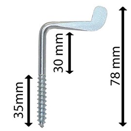 KeyMet Viennese Sash Sash 65/6 mm Galvanised Silver Pack of 2