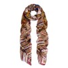 TrendsBlue Multi Color Aztec Tribal Style Scarf, Brown