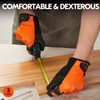 Vgo... 3 Pairs High Dexterity Touchscreen PU Leather Work Gloves
