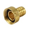 Agora-Tec Brass Hose Nozzle 3/4 Inch (19 mm) to 1