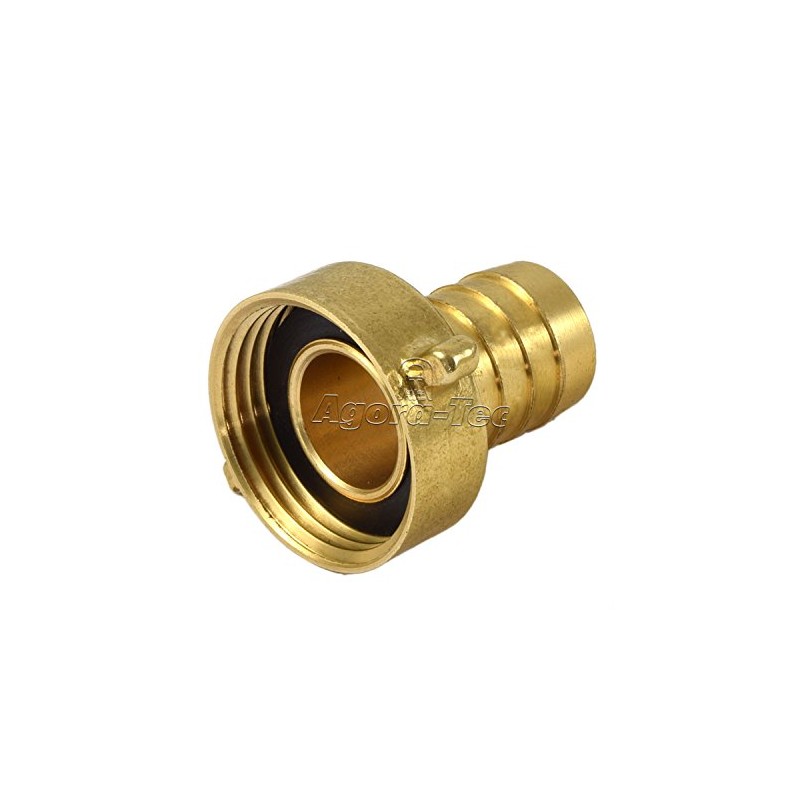 Agora-Tec Brass Hose Nozzle 3/4 Inch (19 mm) to 1