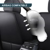 Car Seat Covers Front&Rear Full Set Seat Protector Pu Leather