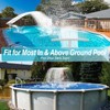 Pool Fountain with Lights for Above and Inground Pools, Dual-Layer