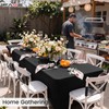 2 Pack Spandex Table Cover 6 FT Black Tablecloths Rectangle