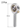 TA-VIGOR 2PCS POS6 M6 Male Rod End Bearing Set, M6x1