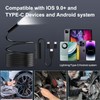 Endoscope Camera with Light, 5M semi-Rigid Cable Endoscope with Snake-Style,