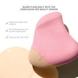 Strokes Beauty Lab Complexion Pro Beauty Blender Sponge, Pink, 3 Piece Set - Ergonomic Makeup Sponge and Beauty Blender, Essential Make up and Blending Sponge, Multipurpose Makeup Kit Facial Sponge