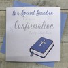 To a Special Grandson on your Confirmation Congratulations Card Blue