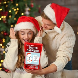 Kiss My Carrot Snowman Cotton Candy for Adults Naughty Funny Gourmet Food Gifts for Snowmen Collectors Hilarious Mens Stocking Stuffers Gluten-Free Blue Blueberry