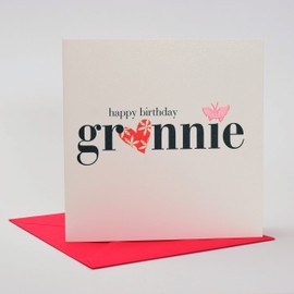 Claire Giles Hearts and Stars Happy Birthday Grannie Card, 16 x 1 x 16 cm
