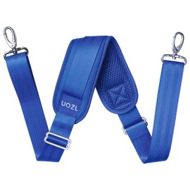 UOZL - Correas de hombro de 59 pulgadas, almohadilla de hombro fija suave, correas de repuesto con hebilla ajustable no empotrado de dos vías para portátil, bolsa de mensajero, bolsa de herramientas, equipaje, color azul