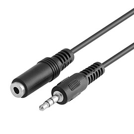 Simyoung 3FT Audio Auxiliary Stereo Extension Audio Cable 3.5mm Stereo Jack Male to Female, Stereo Jack Cord for Phones, Headphones, Speakers, Tablets, PCs, MP3 Players and More (3.3FT/1M, Black)