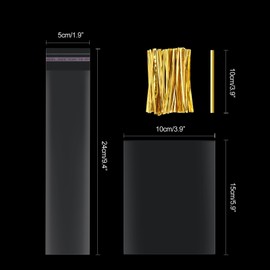 ASTARON 200 Pcs Pretzels Bags Bulk Clear Cellophane Bags for Cookies, Pretzel Bags with Ties Pretzel Rod Bags Self Adhesive for Birthday Party Treat Bags