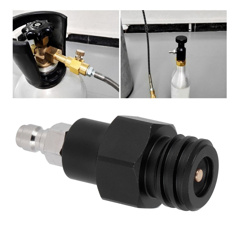 8mm Male Quick Plug to Male Thread TR21-4 CO2 Cylinder