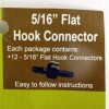 CDL 12-Pack CDL 5/16 In. Flat Hook Connector for Maple