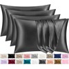 Pamposh Satin Silk Pillowcases For Hair And Skin 4 Pack