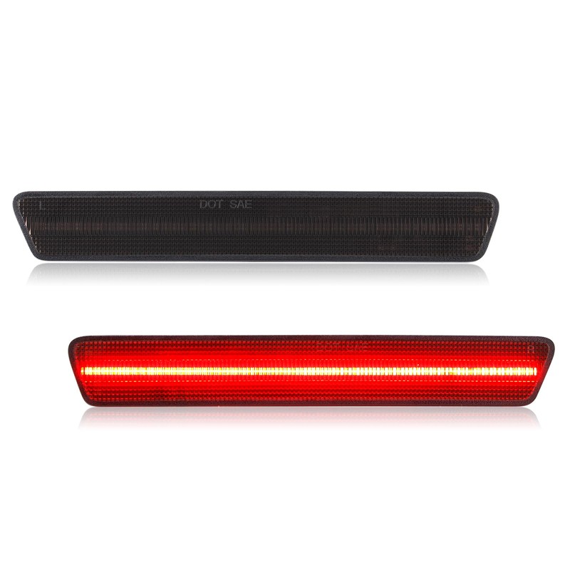 SHINEFIT LED Side Marker Light Replacement for 1999-2004 Mustang Smoked