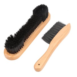 Billiard Table Brush 2pcs Snooker Brush Pool Table Rail Brush Set with Hanging Hole Billiards Cleaning Tools Accessory