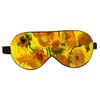 COLLBATH Sunflower Pattern Silk Eye Mask Double Shading Eyepatch for