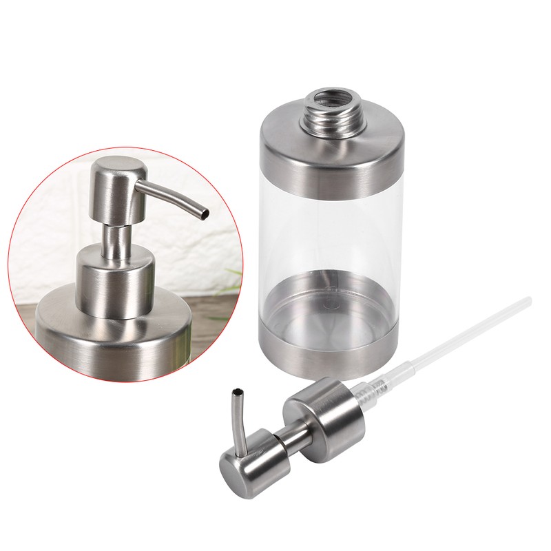 1PC 350ml Soap Dispenser Countertop Pump Lotion Bottle 304 Stainless