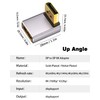 Duttek Displayport 1.4 Extension Adapter L Shape, 8K Displayport 1.4