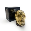 Cello Flame Skull LED Night Light - Gold Skull Desk