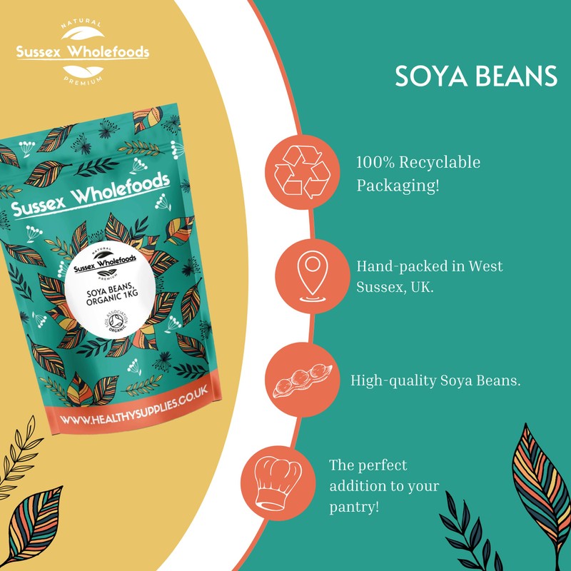 Sussex Wholefoods Organic SOYA Beans 500g