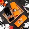 Quera 3 Pack Halloween Hand Towels Ghost Pumpkin Embroidered Premium