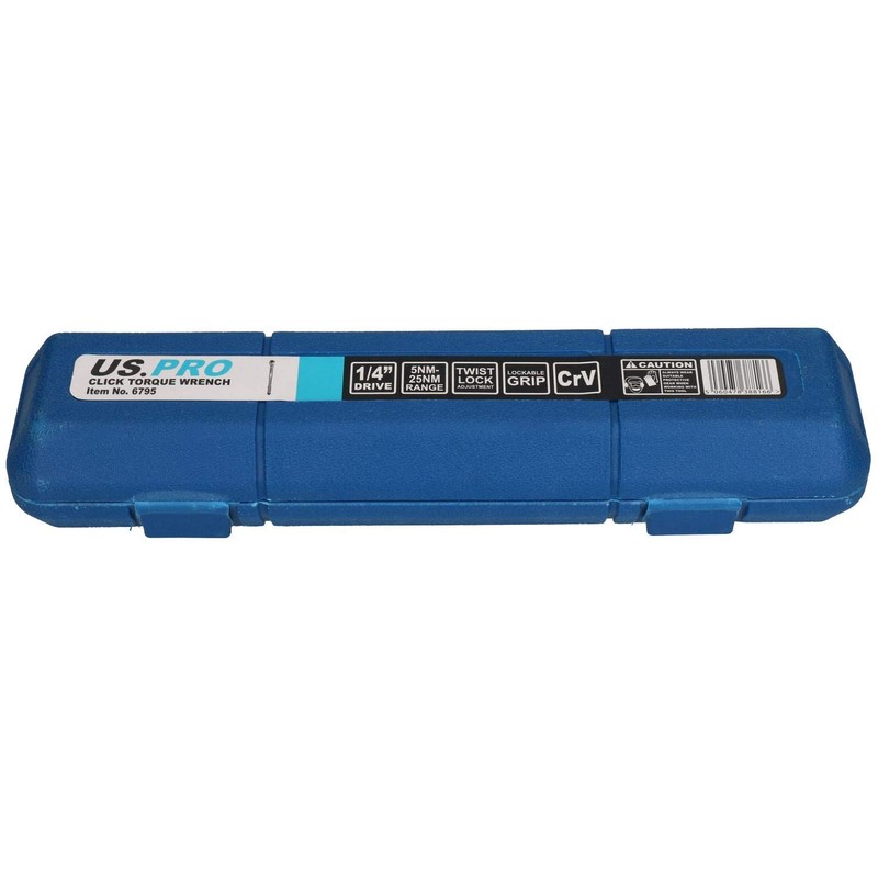 1/4" Drive Click Torque Wrench 5-25Nm / 4-18 ft/lbs by