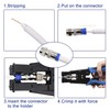 Delgada Multifunctional Coax Compression Connector Crimper Kit with 20 F