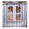 Waterproof Christmas Curtain Window Decorations Christmas Ornaments Home Living Room
