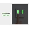 Phomemo A30 P15 Luminous Label Tape, Black on Glow-in-The-Dark Labels,