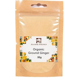 Organic Ginger Ground 50g by Manor Springs Organic