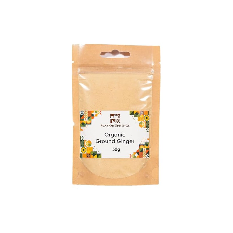 Organic Ginger Ground 50g by Manor Springs Organic