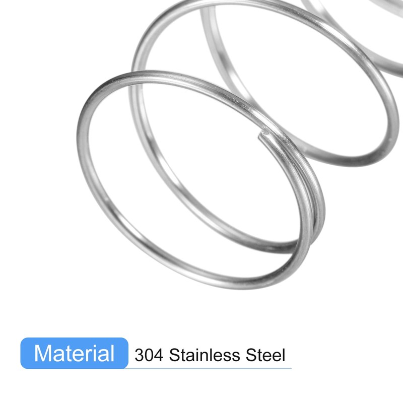 QUARKZMAN Pack of 5 Compression Spring 304 Stainless Steel Spring