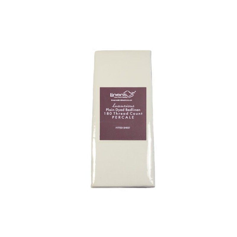 Linens Limited Polycotton Non Iron Percale 180 Thread Count Fitted
