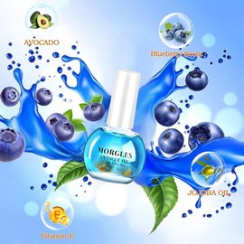 MORGLES Set de Limas Y Pulidores de Uñas, Kit de Manicura para Mujer con Aceite de Cutículas de Arándanos, Kit de Cuidado de Uñas de 13 Piezas con Cor