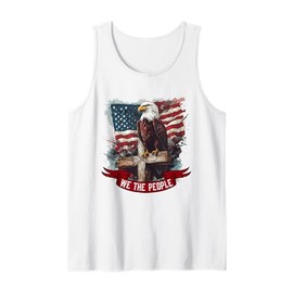 American Flag Patriotic Founding Fathers We The People USA Tank Top