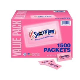Swweet Low Zeero-Calorie Sweetener 1500 Packets, Sugar Substitute for Coffee Bulk Pack, N, Sweet Low, Sugar Alternative, Travel Size Packets