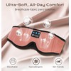 LOVE EYE Bluetooth Sleep Mask, 3D Sleep Mask with Wireless