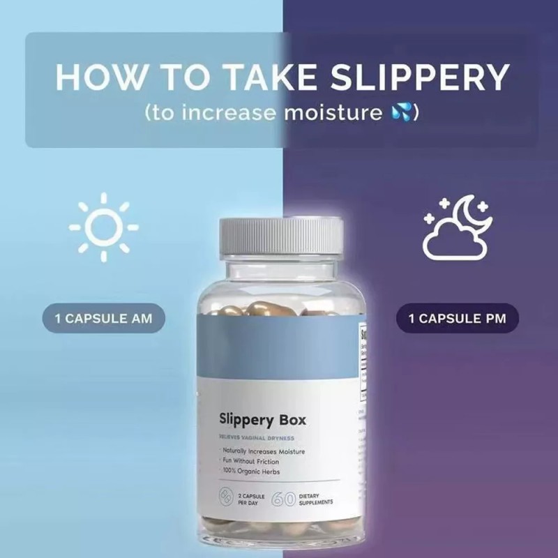NATURAL SLIPPERY BOX - SLIPPERY ELM BARK CAPSULE FOR VAGINAL