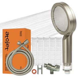 Atojet Premium Filter Shower Rooted in Korea’s Luxury Beauty Culture – Pure Carbon Filters for Softer Skin & Smoother Hair | Composite Filter l 6 Month Advanced Filtration Set (JNE300N-SET-6MO)