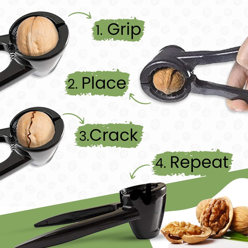 Nutraj Aluminium Alloy Cracker tool Walnut Cracker and Opener Tool