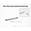 Non-Piercing Fake Adjustable Faux Industrial Piercing Earring (35mm(adjustable))