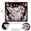 Ftuency Butterfly Skull Hippie Tapestry Skeleton Moon Phase Mushroom Wall