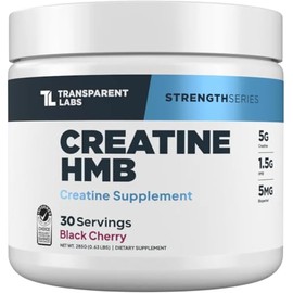 Transparent Labs Creatine HMB - Creatine Monohydrate Powder with HMB for Muscle Growth, Increased Strength, Enhanced Energy Output, and Improved Athle