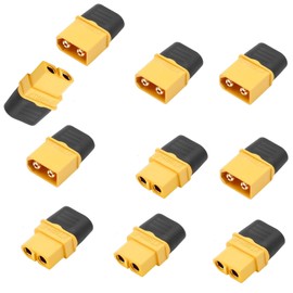 JIMIGUGU XT60Hコネクター 5ペア オス＆メス XT60バッテリーコネクタ コネクタ プラグ RCドローンリポバッテリー用 ハウジング ラジコンモデル用 XT60バッテリーコネクタ ハウジング